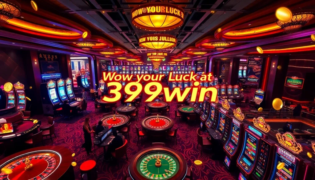 Experiencing the thrill of gambling at 399win with vibrant casino games and engaging players.